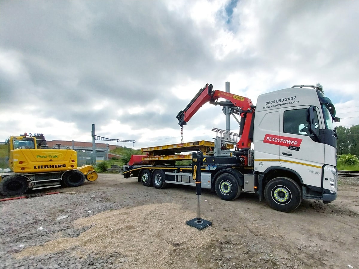 Readypower Rail on Track with Volvo FH460s